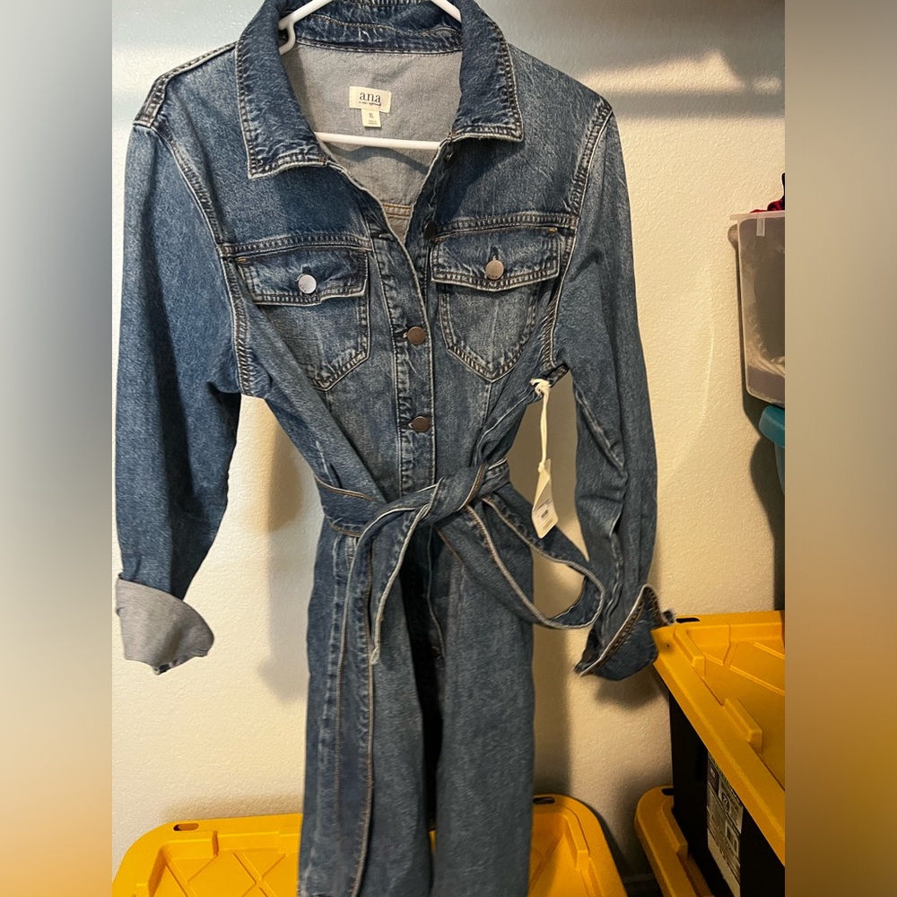 Ana XL denim dress nwt